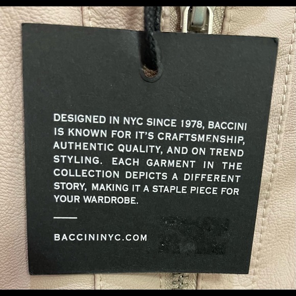 NWT Baccini Faux Leather jacket. Black in color - Picture 4 of 5